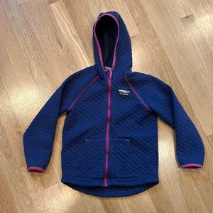 Girls L.L, Bean quilted sweatshirt, size 5-6